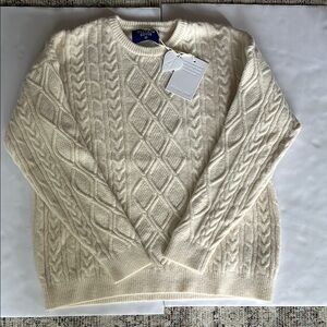 Aelfric Eden Cable Knit Sweater in Beige